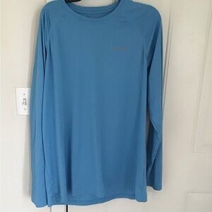 Mens blue baleaf workout, beach shirt